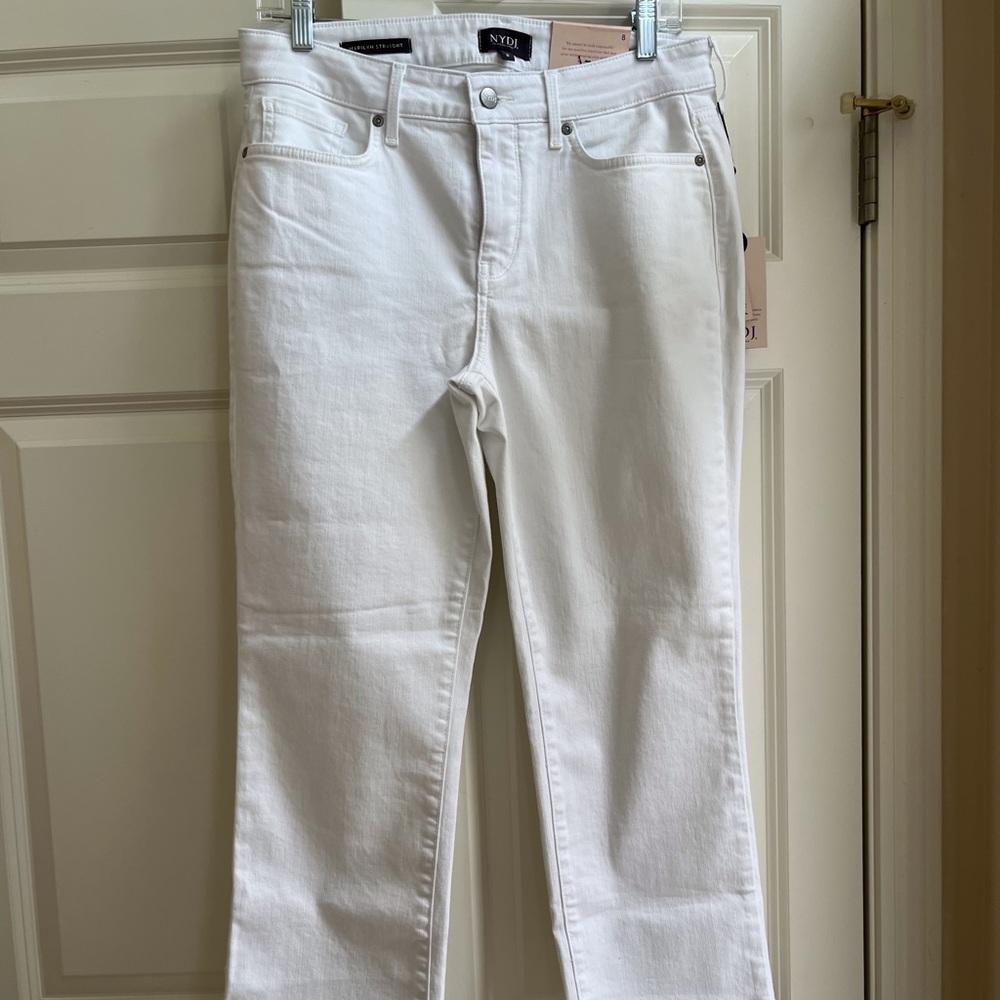 NWT NYDJ Marilyn Ankle Length White Jean